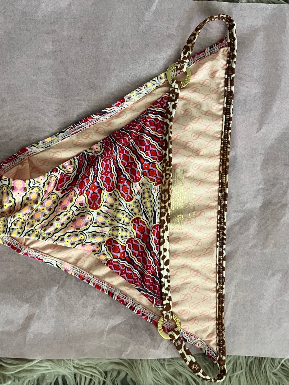 Victoria's Secret Multicolor Floral & Paisley Bikini Bottoms